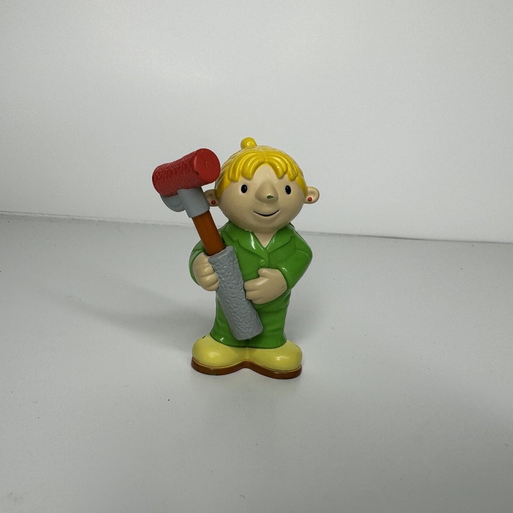 Bob The Builder Wendy With Paint Roller 3" Figure Hasbro China 2000 Chipped Nose